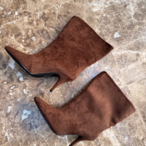 Botines Marron Caña Ancha