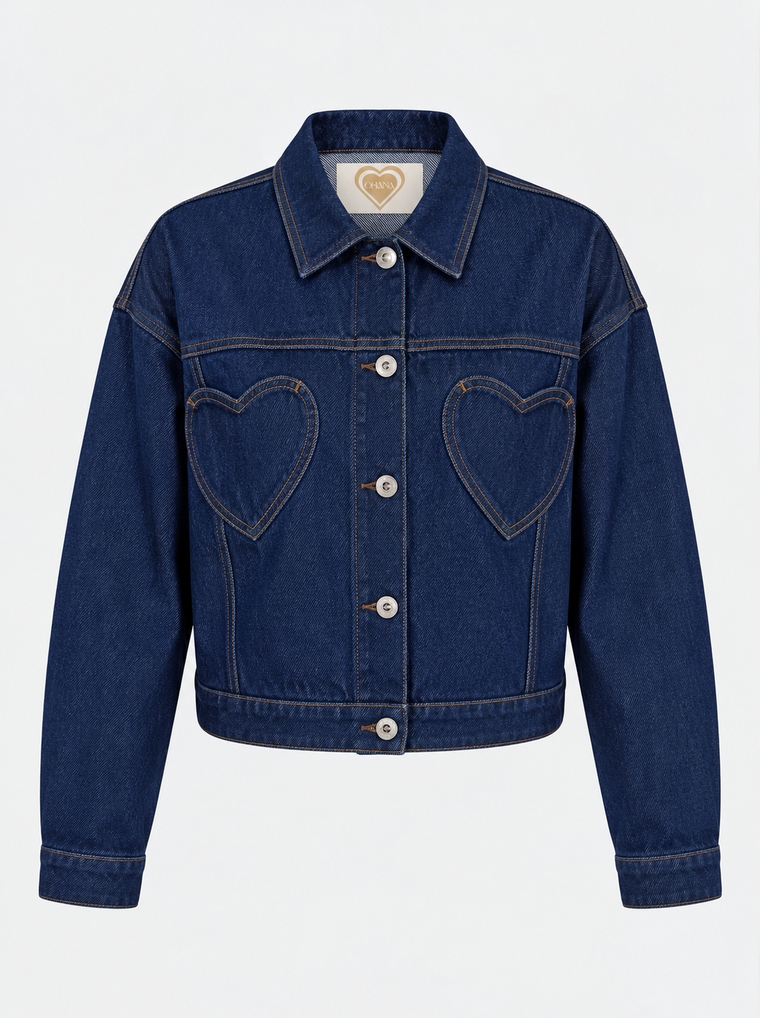 Chaqueta Denim Corazones