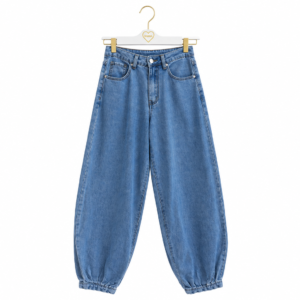 Pantalón Bombacho Denim Claro
